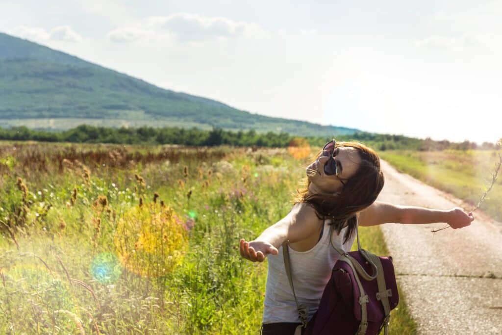 A woman with reduced PTSD symptoms after taking SGB shots.