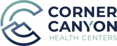 Corner Canyon Health Centers logo featuring a stylized “C” design and modern typography, representing a professional and compassionate behavioral health and addiction recovery organization.